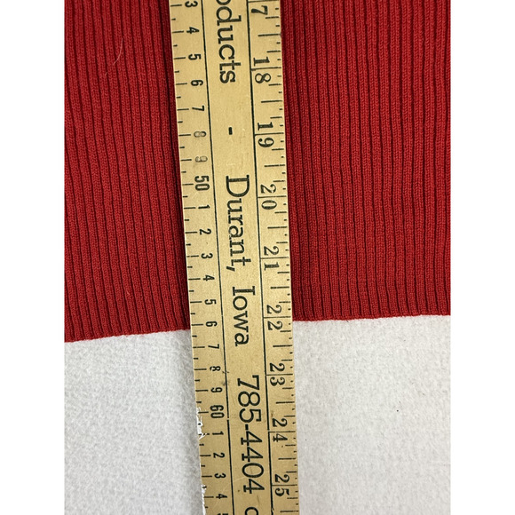 Pursuits,ltd woolmark Sleeveless Turtleneck Shirt Red Blouse Womens S Preppy Y2K - Picture 10 of 12